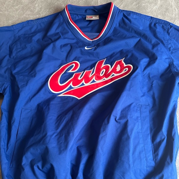 Nike Team Blue Jacket with Red and White Trim - Picture 1 of 4